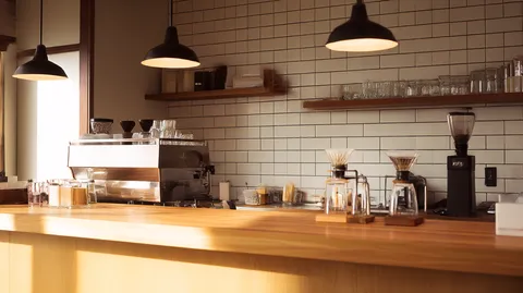 おしゃれなカフェの内装